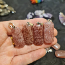 Load image into Gallery viewer, Strawberry Quartz Pendants
