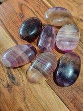 Load image into Gallery viewer, Rainbow Fluorite Palm Stones