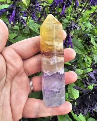 Rainbow Fluorite Point