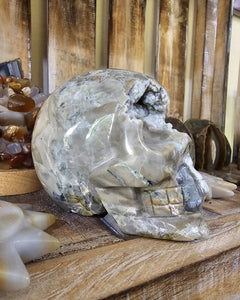 Volcano Agate Skull