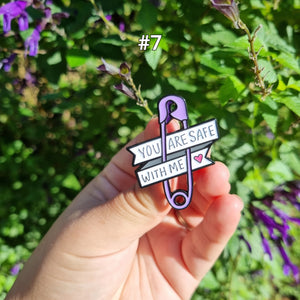 Mental Health Metal Bag Pins