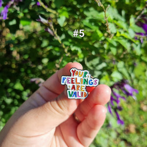 Mental Health Metal Bag Pins