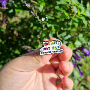 Mental Health Metal Bag Pins