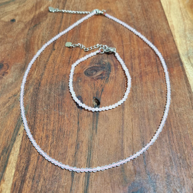 Rose Quartz Jewlery Set