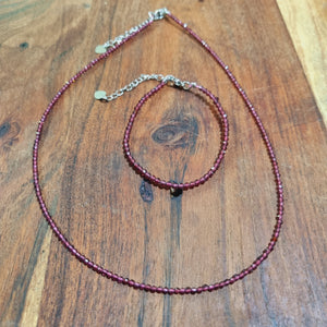 Red Garnet Jewlery Set