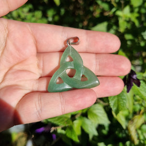 Green Aventurine Knot Pendant