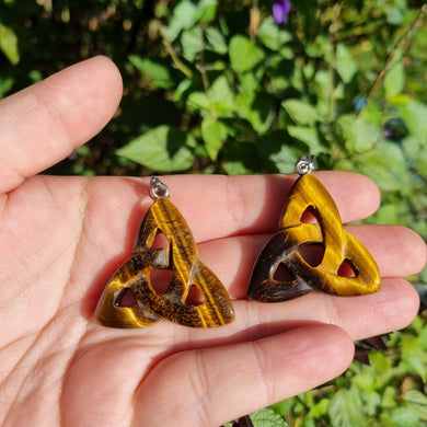 Tiger Eye Knot Pendant