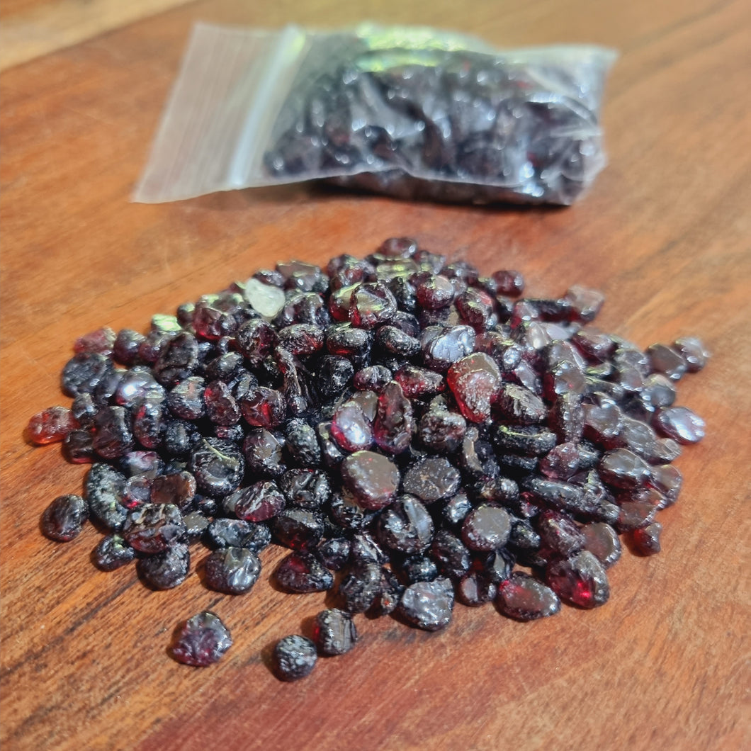 Red Garnet chip bag