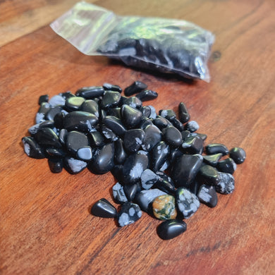Snowflake Obsidian Chip Bags