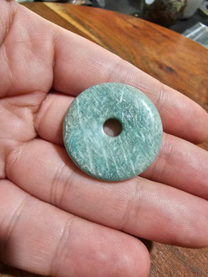 Amazonite Donut Pendant