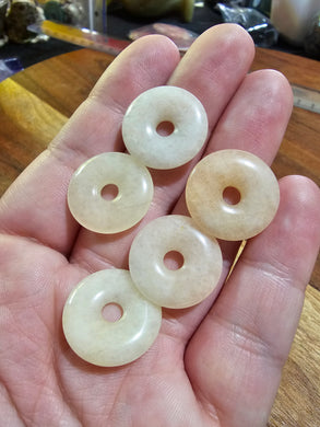 Peach Aventurine Mini Donut