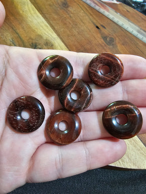 Red Tiger Eye Mini Donut