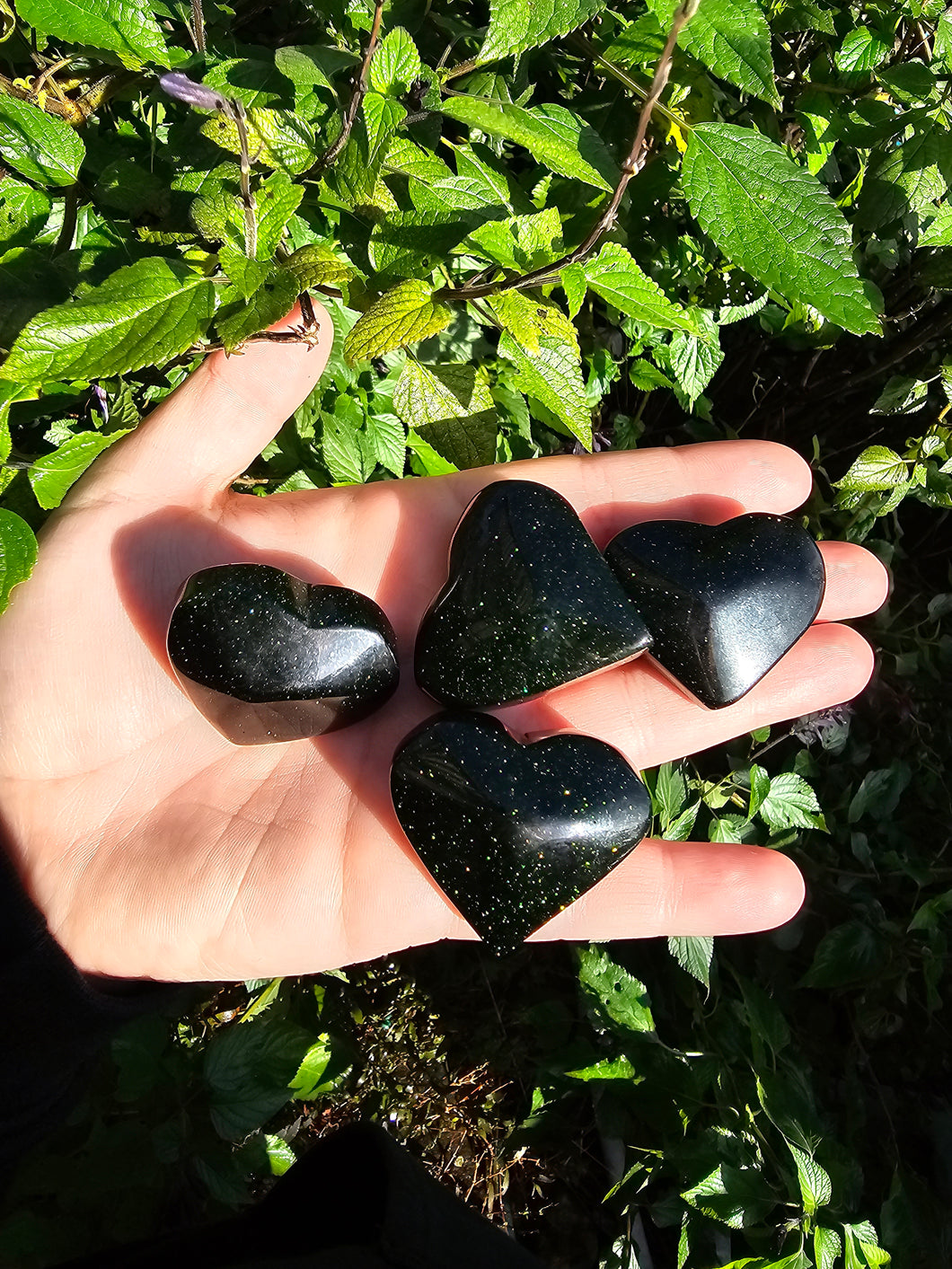 Green Sandstone Puff Heart