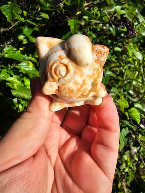 Banded Calcite Jigglypuff Carving #1