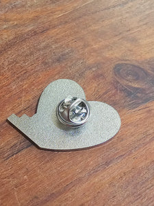 Space Heart Bag Pin