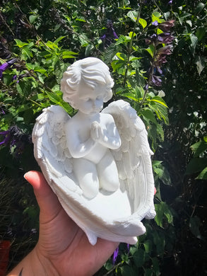 Baby Angel Bowl Statue