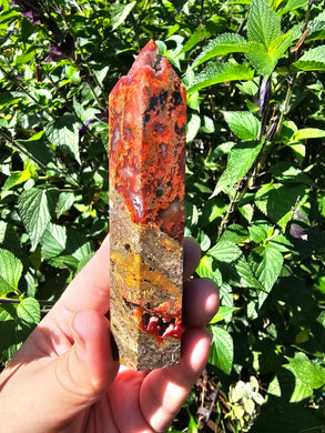 Red Moss Agate Point