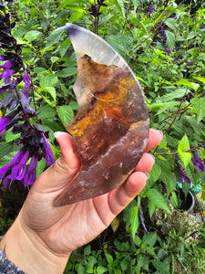 Yellow Fluorite Moon