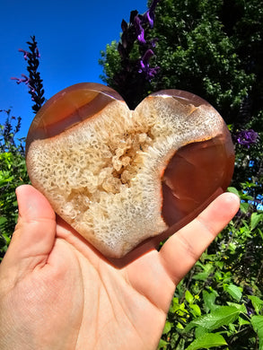 Carnelian Geode Heart