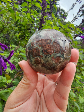 Green Cherry Agate Sphere