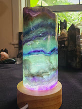 Load image into Gallery viewer, Rainbow Fluorite Lamp Shade