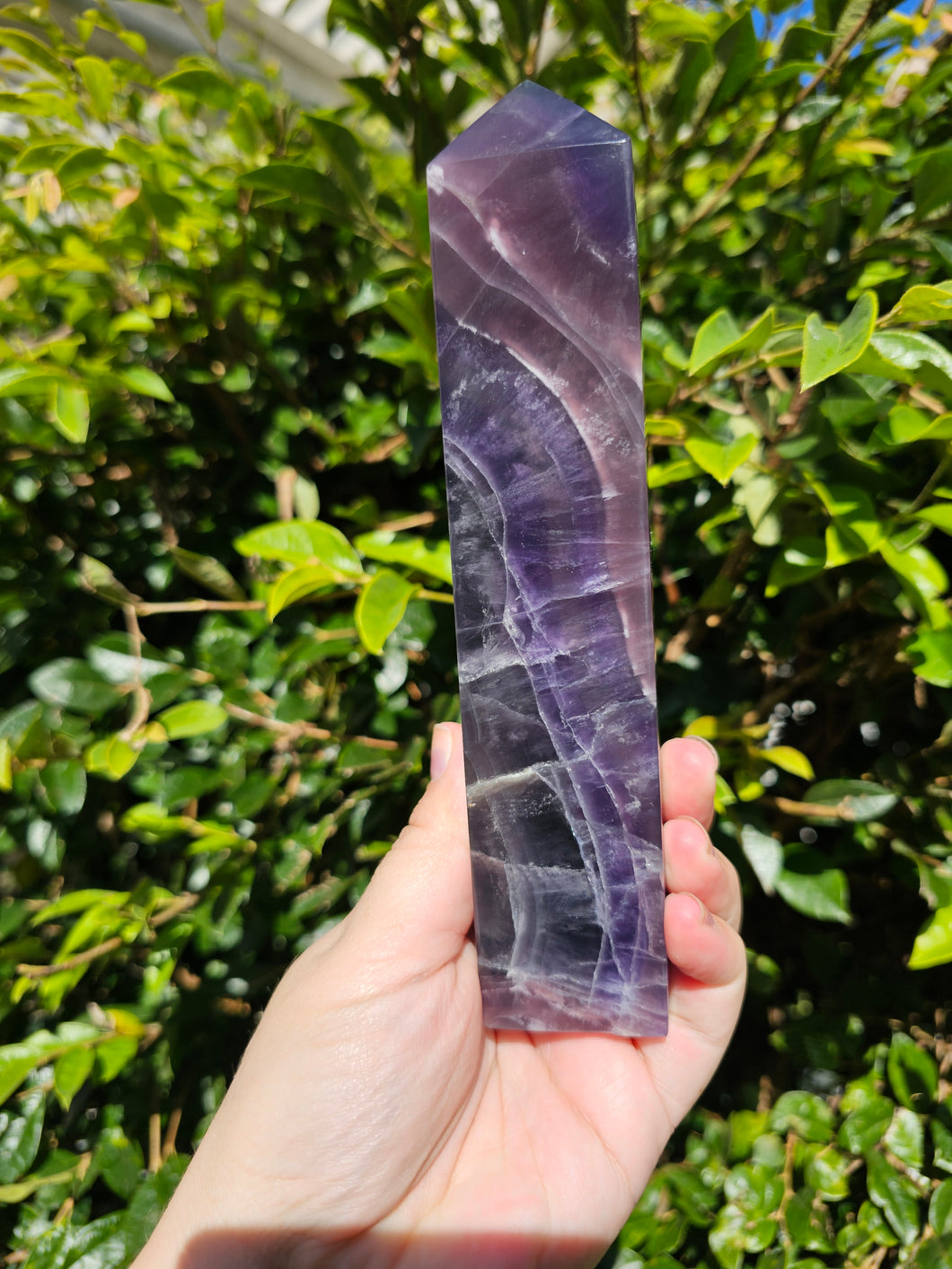 Rainbow Fluorite Tower #1