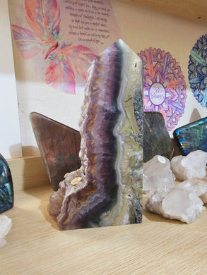 Rainbow Fluorite Cluster Tower