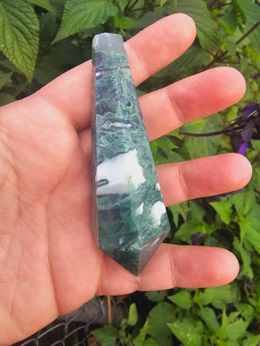 Moss Agate Wand #2