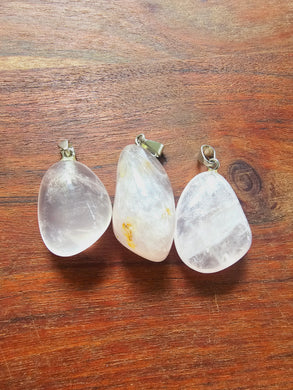 Rose Quartz Tumble Pendants