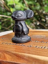 Load image into Gallery viewer, Black Obsidian Stitch Carving