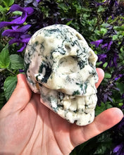 Load image into Gallery viewer, Tree Agate Skull