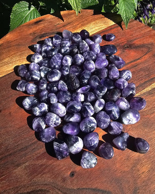 Chevron/Dream Amethyst Tumbles