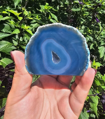 Blue Dyed Agate Cave