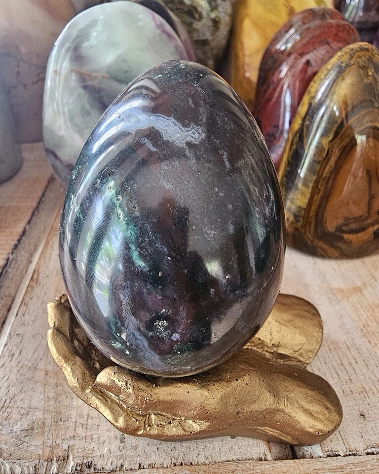 Dark Ocean Jasper Egg