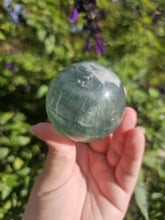 Load image into Gallery viewer, Fluorite Sphere with Snowflake Inclusion