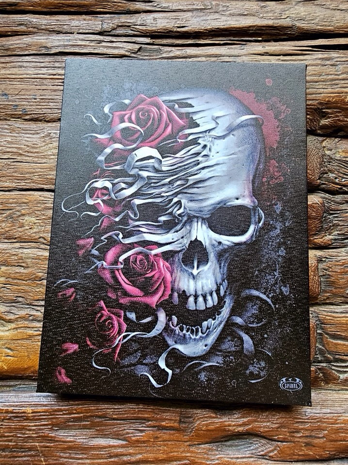 Skulls n Roses Canvas - Spiral Direct