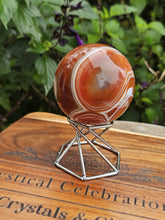 Load image into Gallery viewer, Orange Sardonyx Sphere