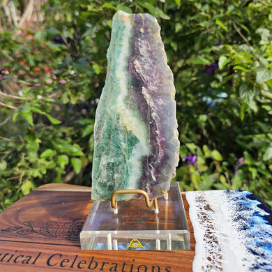 Rainbow Fluorite Slab