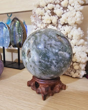 Load image into Gallery viewer, Moss Agate Sphere