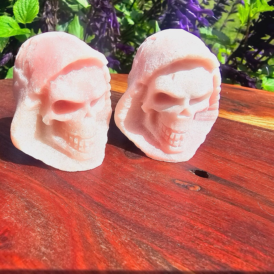 Pink Opal Skull online Carving