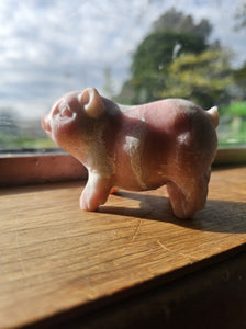 Unpolished Pink Opal Pig