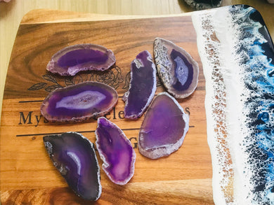 Purple Agate Slices