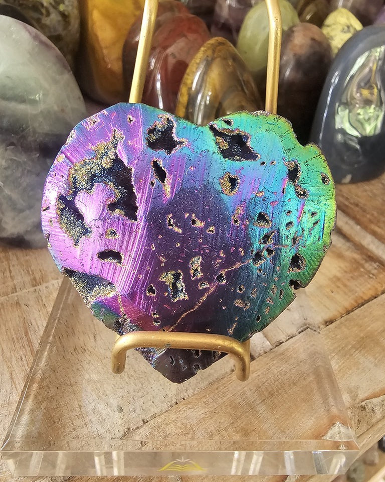 Dyed Sphalerite Heart