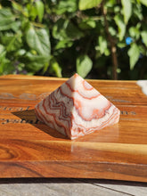 Load image into Gallery viewer, Pork Stone - Red Banded Calcite Pyramid