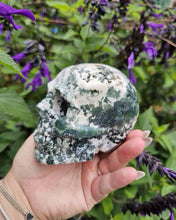 Load image into Gallery viewer, Moss Agate Skull