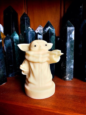 Ivory Nut Yoda Carving