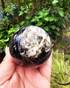 Brown Mica With Snowflake Inclusion Sphere