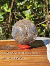 Load image into Gallery viewer, Rutilated Agate Sphere