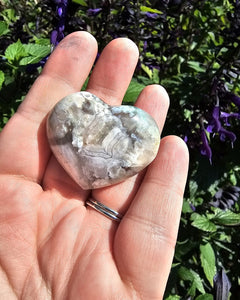 Flower Agate Heart