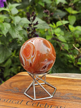Load image into Gallery viewer, Orange Sardonyx Sphere
